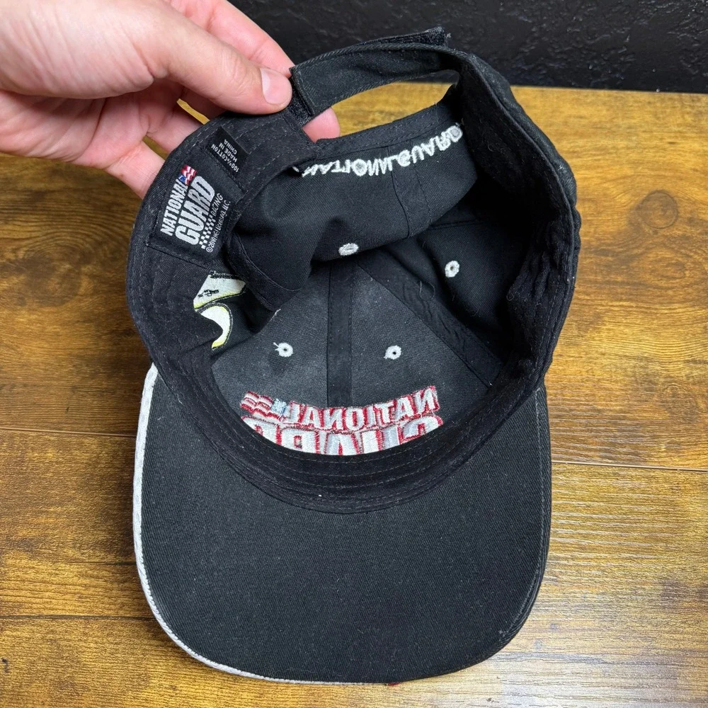 National Guard Jeff Gordon #24 Black Cotton NASCAR Racing Hat Adult OSFM